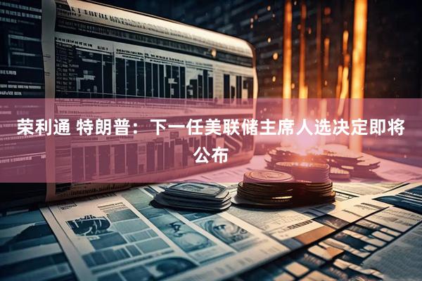 荣利通 特朗普：下一任美联储主席人选决定即将公布