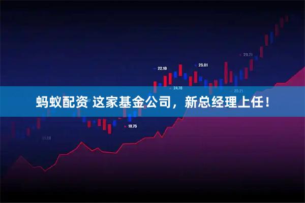 蚂蚁配资 这家基金公司，新总经理上任！