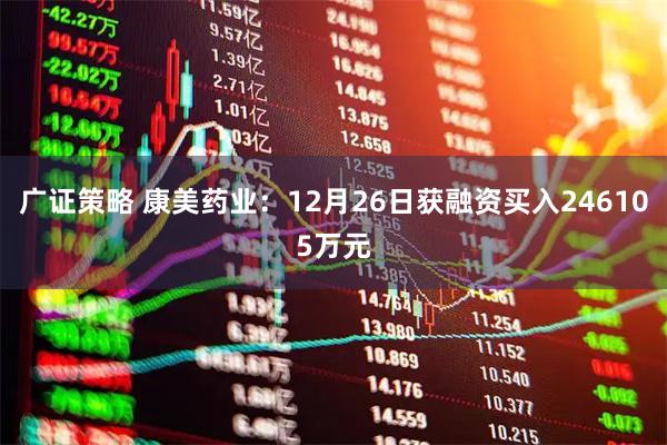 广证策略 康美药业：12月26日获融资买入246105万元